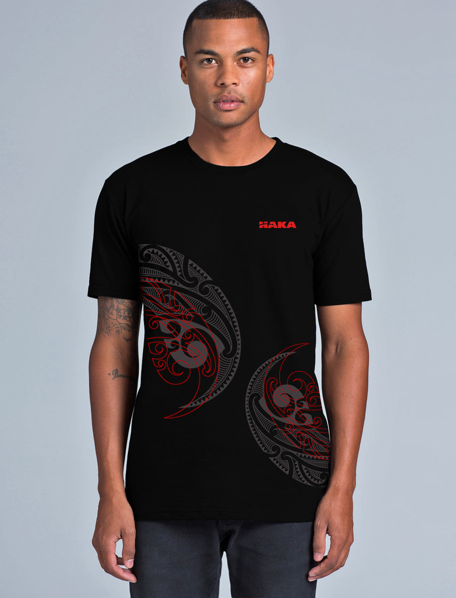 WHAIKAHA TEE BLACK Haka Clothing NZ